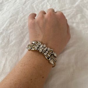 J Crew Crystal Art Deco Bracelet